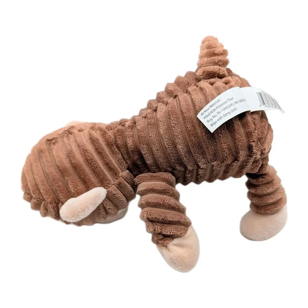 Walmart Plush Monkey Stuffed Animal Tan Brown Ribbed Corduroy 10